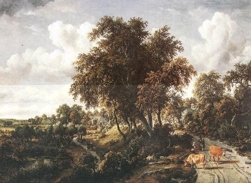 Meindert Hobbema Road on a Dyke china oil painting image
